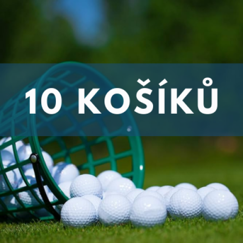Míče na driving range - 10 košů - nečlenové